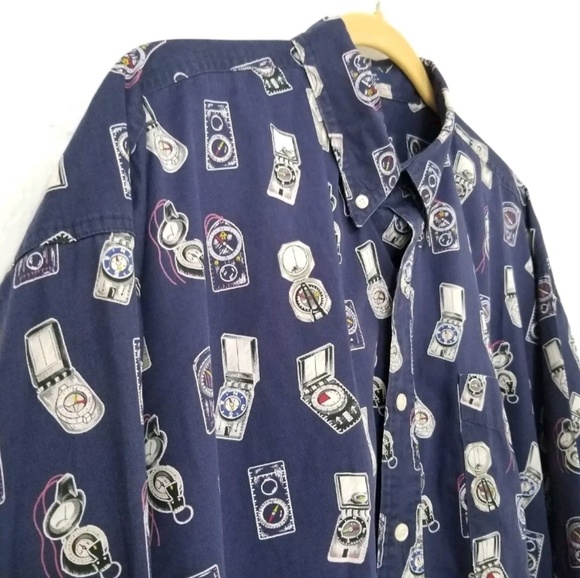 VTG Chaps Ralph Lauren Button Down Shirt Sz Large - Picture 2 of 4